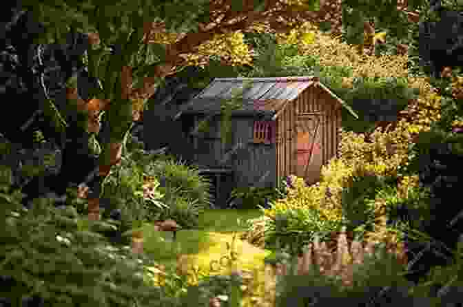 A Beautiful Wooden Shed Nestled Amidst A Lush Garden In The Heart Of A Bustling City. SHED IN THE CITY: How Much Trouble Can One Woman Cause? (The Tea Shop Tearoom 5)
