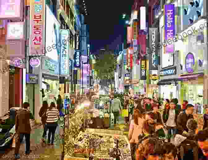 A Bustling Crowd Of Shoppers In Myeongdong Seoul: The Shopper S Paradise