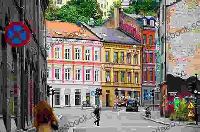A Colorful And Lively Street Scene In Oslo, Norway, With People Strolling And Buildings Adorned With Colorful Facades Best Photos From Norway Michael Powell