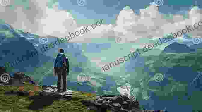 A Hiker Stands On A Mountain Trail, Gazing Out At A Breathtaking View Of Snow Capped Peaks And A Vast Valley Below. Grace On The Mountain Trail (Call Of The Rockies 8)