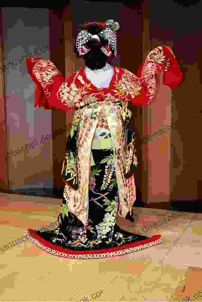 A Kabuki Actor In Full Costume, With Elaborate Makeup And A Colorful Kimono. Edo Kabuki In Transition: From The Worlds Of The Samurai To The Vengeful Female Ghost