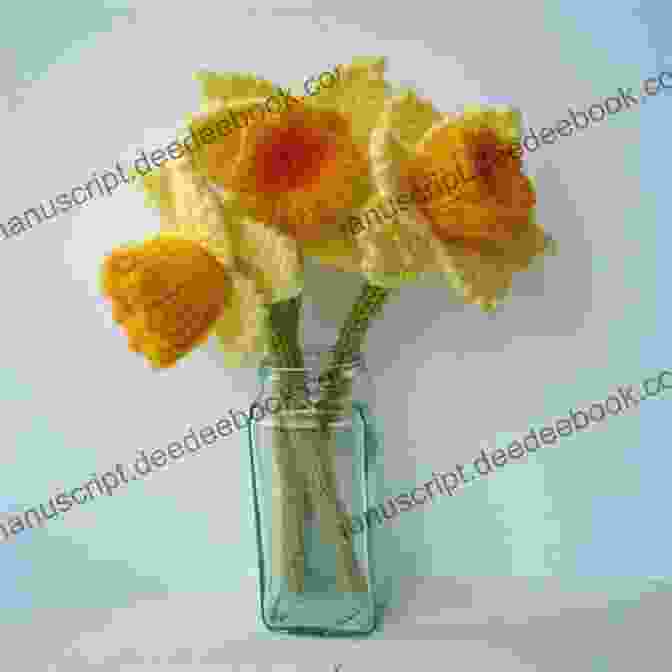 A Knitted Daffodil Flowers Knitting Ideas: Wonderful Projects To Start Knitting Flowers