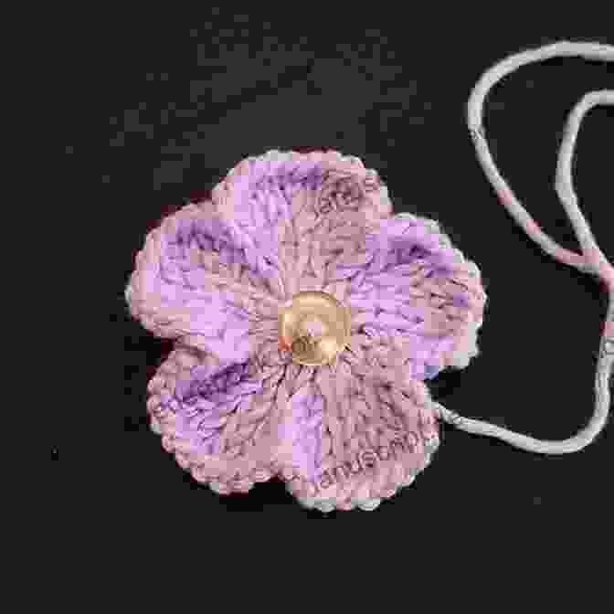 A Knitted Violet Flowers Knitting Ideas: Wonderful Projects To Start Knitting Flowers