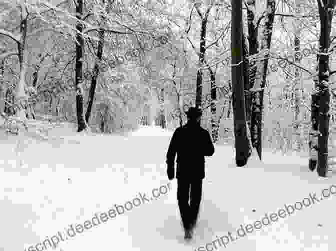 A Man Walking Through A Snow Covered Forest, Symbolizing The Dreams And Transformation Of The Season. Deeds Of Autumn: The Atmospheric International From The Award Winning Writer (Seasons Quartet)