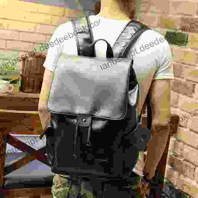 A Man Wearing A Black Leather Backpack LEATHER CRAFTING FOR BEGINNERS: Learn How To Make Leather Bags As A Complete Novice