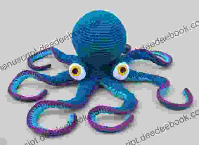 A Vibrant Crochet Octopus With Eight Arms And Large, Expressive Eyes Crochet Cute Sea Creatures: Amigurumi Ocean Animal Patterns: Sea Creatures Crochet Patterns