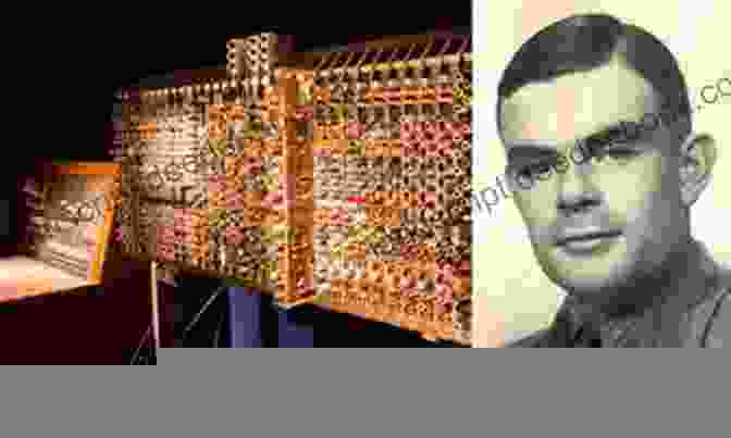 Alan Turing Operating A Computer, Emphasizing The Collaborative Role Of Machines INSIDE ALAN TURING: QUOTES CONTEMPLATIONS (Arificial Intelligence 3)
