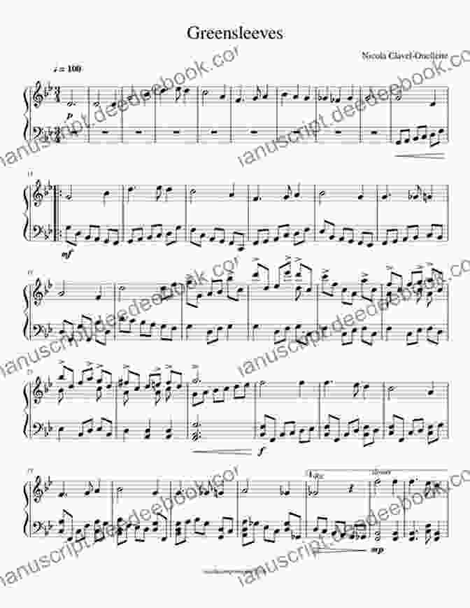 Musical Score Of Greensleeves Transcribed For Guitar Renaissance For Guitar: Masters In TAB: Easy To Intermediate Lute Solos Transcribed For Guitar