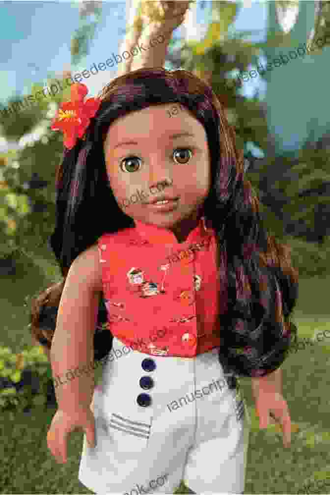 Nanea Mitchell, The American Girl Doll Representing Hawaiian Culture Of The 1940s, Adorned In A Traditional Hawaiian Dress. The Legend Of The Shark Goddess: A Nanea Mystery (American Girl)