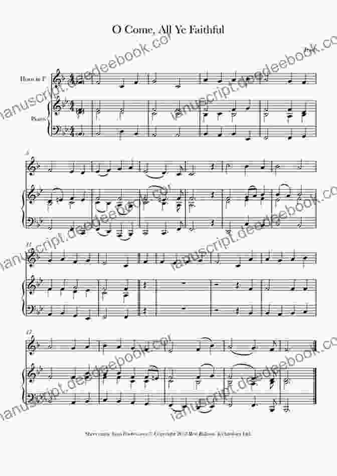 O Come, All Ye Faithful Christmas Duet For French Horn 25 Christmas Duets For French Horn In F VOL 2: Easy For Beginner/intermediate